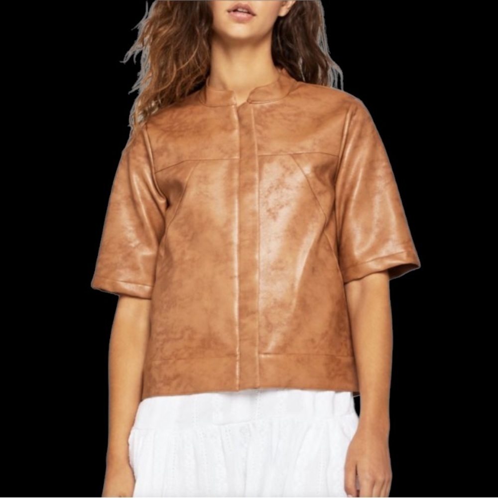BCBGeneration faux leather jacket EUC